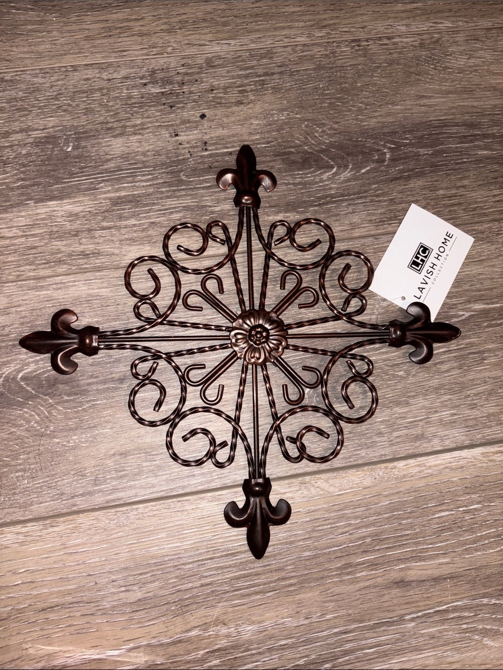 Set of Two Lavish Home Decorative Wall Mounts - Dark Bronze NIB